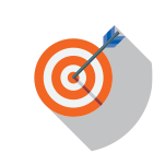Arrow in bullseye icon